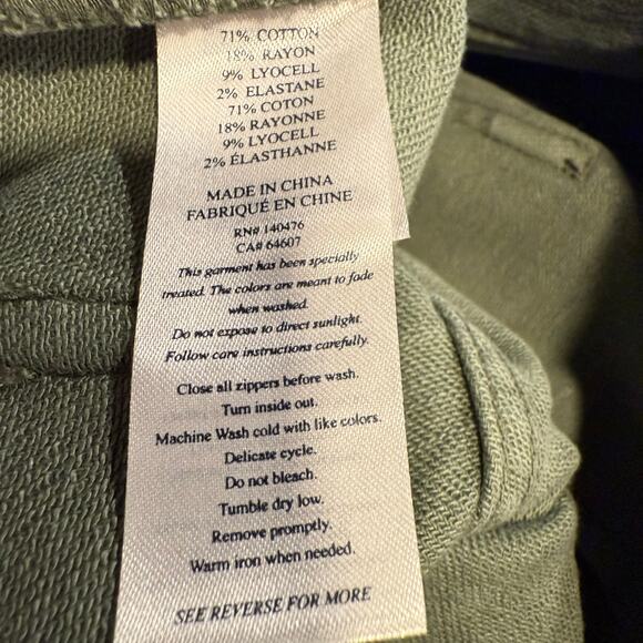 Faherty Olive Wide Leg Pants - Picture 8 of 10